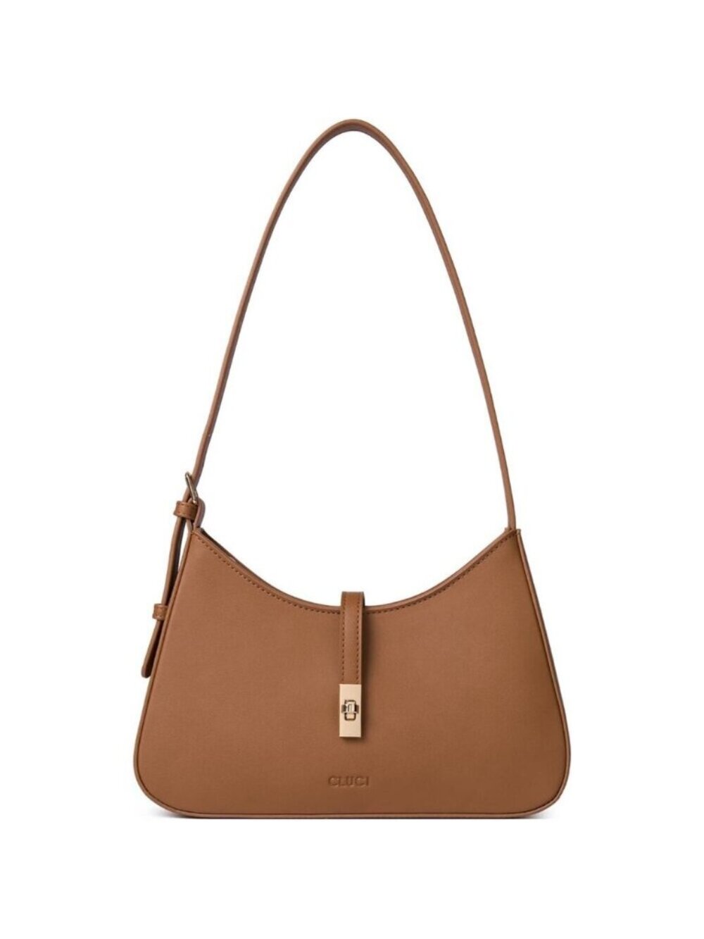 CLUCI Small Shoulder Bag for Women, Trendy Vegan Leather Crossbody with 2 Straps